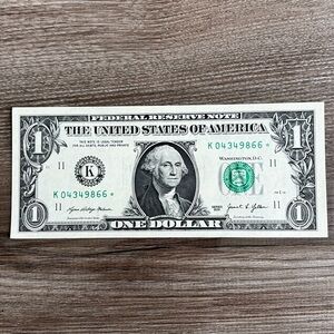 $1 Star Note 2021 One Dollar Bill Federal Reserve Money Fancy Low Serial Number
